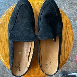 Susina Genuine Suede Leather Slip On Mules SZ 11